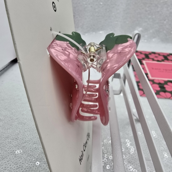 Kate Spade x Target Limited Edition Collection 3 Hair Claw Clips Red Pink Blue - Picture 10 of 16